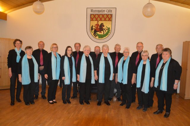 Die Sängerinnen und Sänger des Sängerbunds Mannweiler-Cölln heute.   | Foto: Sängerbund Mannweiler-Cölln