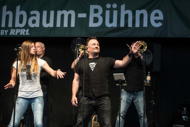 Miss Christine und Christian Stockerl (Brass Machine). | Foto: Gaier