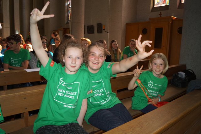 Bereits vor dem Start herrschte in Landstuhl richtig gute Stimmung  Foto: Walter