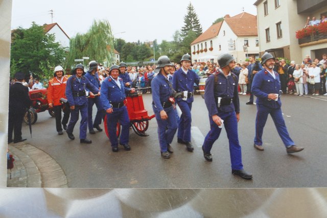 ... und die Feuerwehr beim 650-Jahr-Jubiläum   Fotos:Horst Cloß