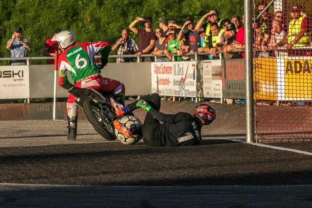 Deutschland siegt bei der Motoball-EM gegen Weißrussland mit 5:0 und startet damit souverän in das Turnier | Foto: Paul Needham