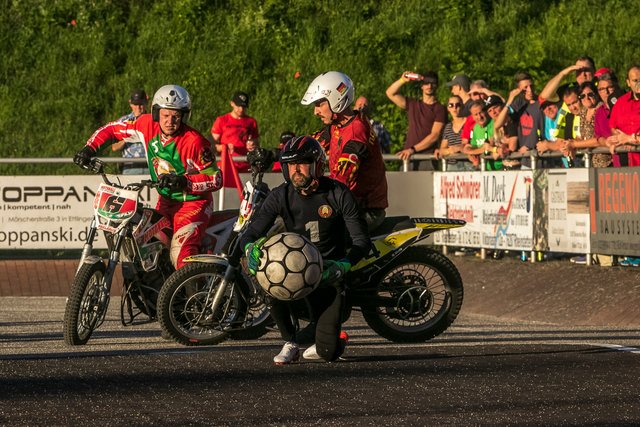 Deutschland siegt bei der Motoball-EM gegen Weißrussland mit 5:0 und startet damit souverän in das Turnier | Foto: Paul Needham