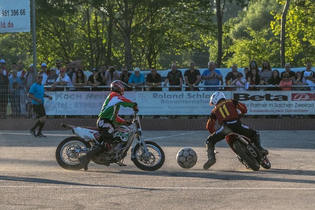 Deutschland siegt bei der Motoball-EM gegen Weißrussland mit 5:0 und startet damit souverän in das Turnier | Foto: Paul Needham