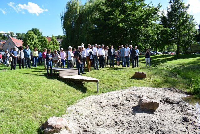 Ein Wasserspielplatz inmitten von Klingenmünster. | Foto: Bender