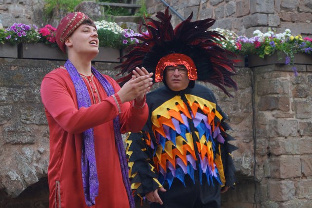 Ungleiches Gespann: Prinz Tamino und Vogelhändler Papageno  Fotos (4): Walter