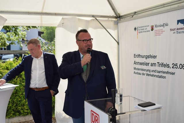Staatssekretär Andy Becht vom Ministerium für Wirtschaft, Verkehr, Landwirtschaft und Weinbau.