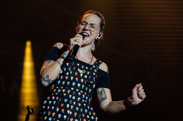 Stefanie Heinzmann am Freitagabend. | Foto: Martina Woerz/Lukom