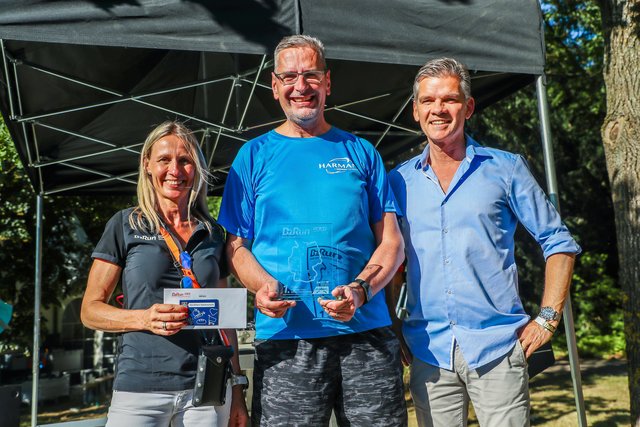 „Fitteste Unternehmen“:
„Firma“:  Harman Becker Automotive, 130 Teilnehmer
 | Foto: B2Run/Stephan Schütze