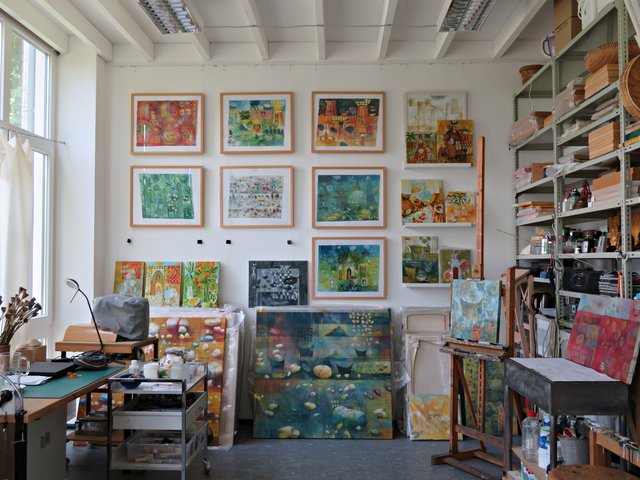 Im Atelier von Armin Liebscher | Foto: Brigitte Melder