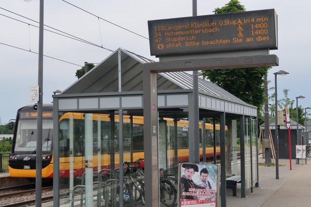 KVV-Haltestelle Durlach-Zündhütle | Foto: Roland Jourdan