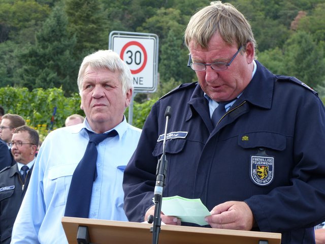Die Laudatio des Gruppenführers der Löschgruppe Haardt | Foto: Medienteam Feuerwehr Neustadt