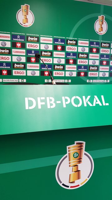 Eine andere "Verpackung" heute im Presseraum | Foto: jow