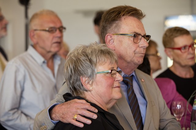 Norbert Thines 2015 bei der Feier zu seinem 75. Geburtstag auf dem Betzenberg  | Foto: Jens Vollmer