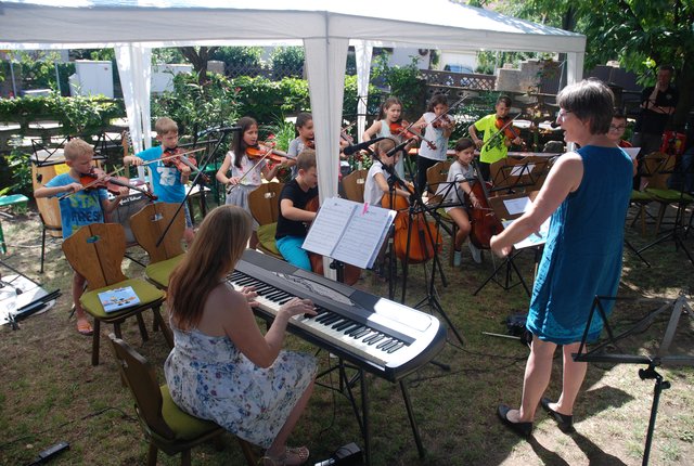 Die Streicher-Klasse der Eichendorff-Schule. | Foto: Pacher