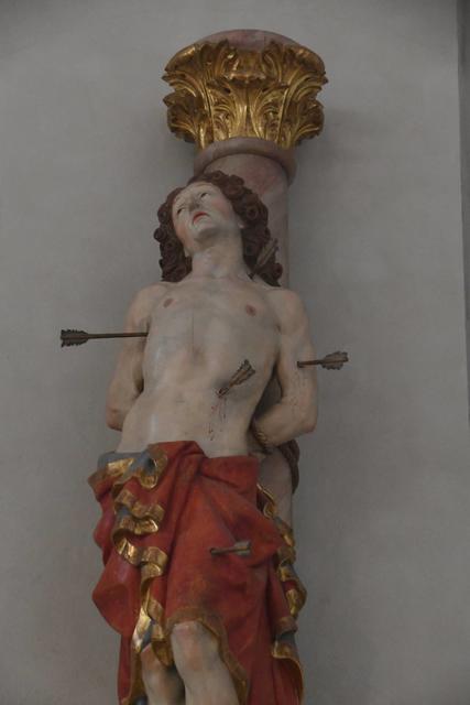 Darstellung St. Sebastianus, kath. Kirche St. Maria Magdalena, Roxheim | Foto: N. Uhl, 2019