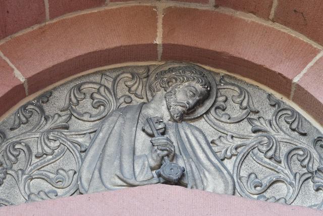Darstellung St. Petrus, kath. Kirche St. Laurentius, Bobenheim | Foto: N. Uhl, 2018