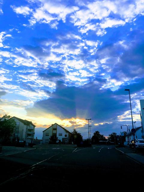 Wunderschöner Sonnenuntergang in Graben-Neudorf | Foto: Sarah Dahl