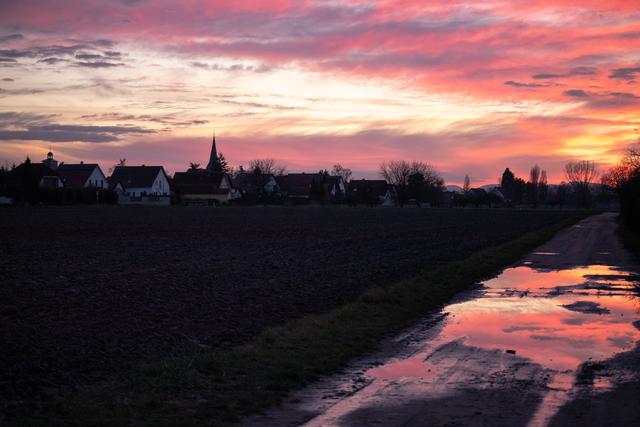 Himmel über Böbingen - Januar