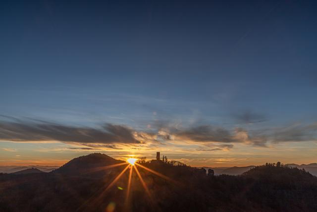Blick vom Slevogtfelsen - Februar