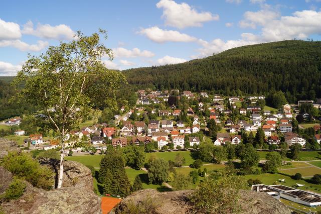 Blick auf Bad Herrenalb 
