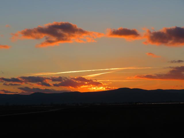 Sonnenuntergang über der Haardt | Foto: Brigitte Melder