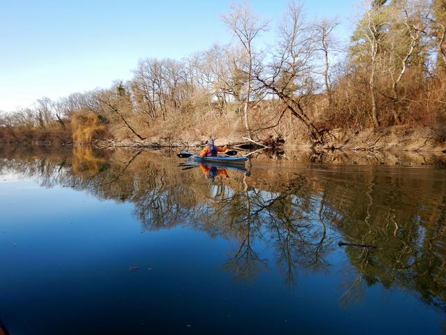 Der Lingenfelder Altrhein im Februar | Foto: Michaela Kastl-Bastian