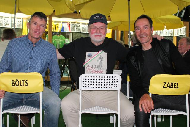 Udo Bölts mit Jockel Faulhaber und Erik Zabel (von links) | Foto: Michael Sonnick
