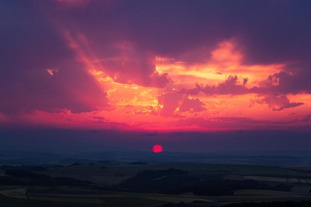 Sonnenuntergang in Schönborn