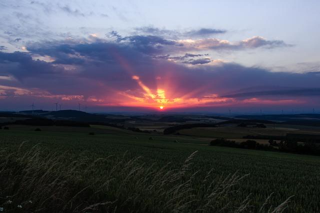 Sonnenuntergang in Schönborn