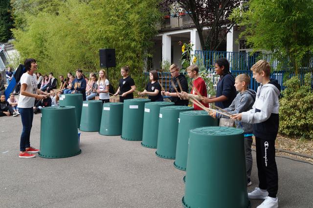Die „Trash-Drumming-Gruppe“ | Foto: Walter