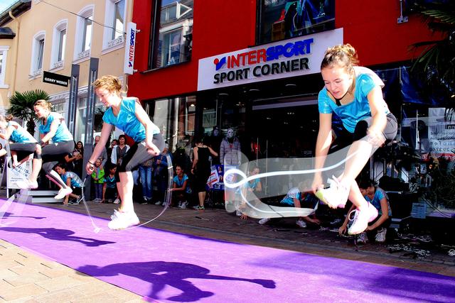 Sportlich geht’s in der Friedrichstraße bei Sport-Corner zu.
