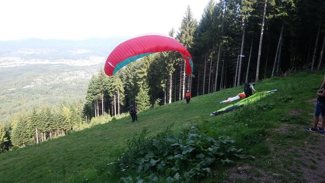 Gleitschirmflieger am Merkurberg Baden-Baden | Foto: Kristin Hätterich