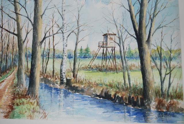 Der Speyerbach bei Neustadt am Rande des Ordenswaldes.