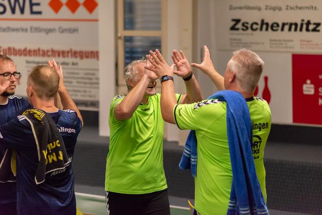 Große Freude beim Ettlinger Schlusspaar über den wichtigen Sieg | Foto: SG Ettlingen