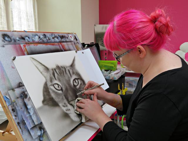 Yvonne Ißle bei der Arbeit | Foto: Brigitte Melder