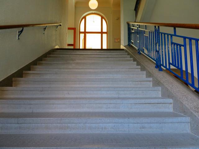 Das Treppenhaus in der VHS ist sehr schön | Foto: Brigitte Melder