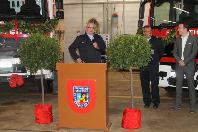 Grußworte von Wehrführer Bernd Knorr Feuerwehr Rinnthal