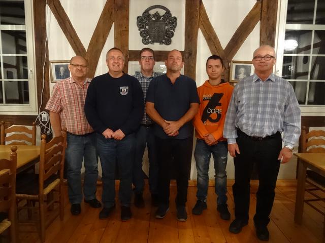 Reiner Schlesser, Udo Koch, Patrick Müller, Michael Bienroth, Fabian Lenzen und Albert Schmitt, von links nach rechts Foto: ps