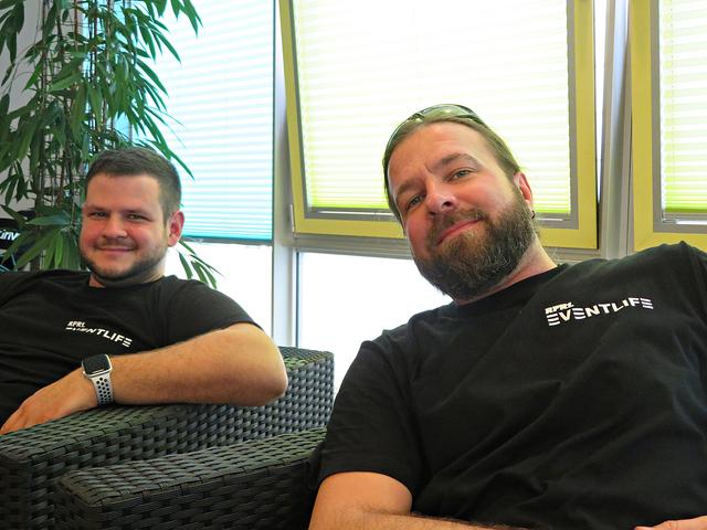 Ohne Ton geht nichts, die beiden RPR-Techniker | Foto: Brigitte Melder