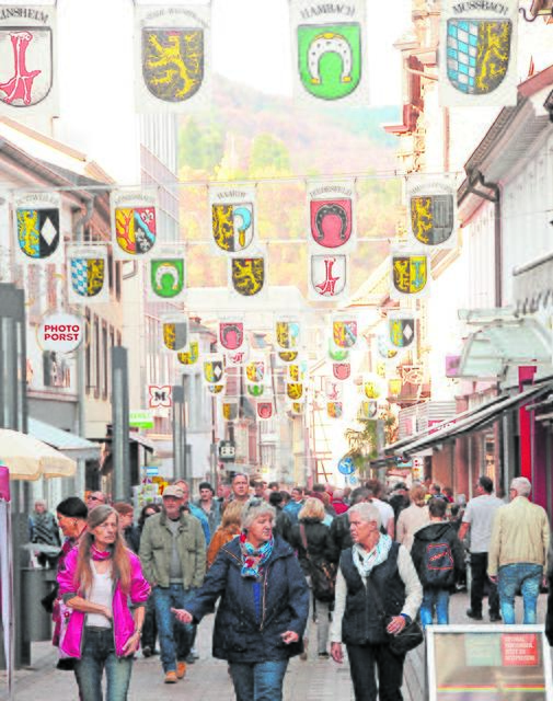 Die Fußgängerzone ist stets gut frequentiert.