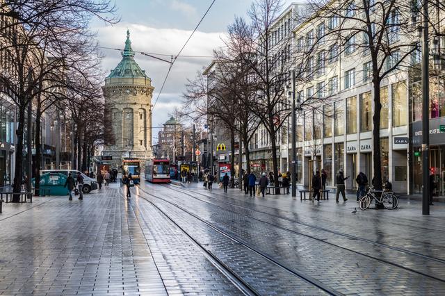 Die Mannheimer Planken sind am 21. November kurzzeitig für den Straßenverkehr gesperrt.