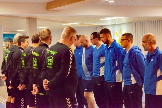 Begrüßung der Mansnchaften durch den Schiedsrichter | Foto: SG Ettlingen