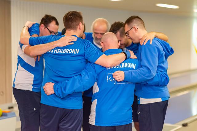 Die Heilbronner freuen sich über ihren Heimsieg | Foto: SG Ettlingen