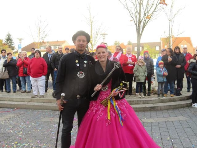 Das Prinzenpaar des HCV Jesssica I. und Thorsten I.