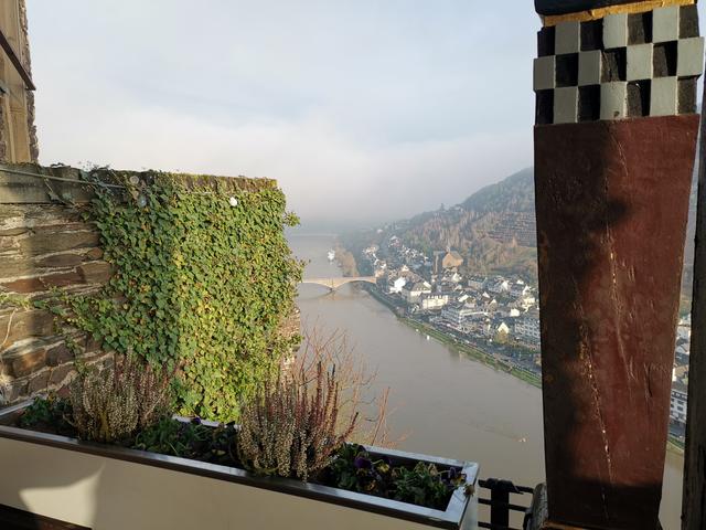 Grandioser Blick von der Burg auf die Mosel.  | Foto: Arndt