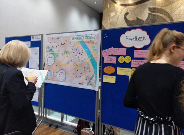 Der von den Schülern entwickelte nachhaltige Stadtplan. | Foto: BAS