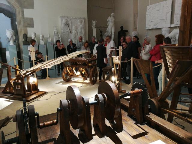 Viel Wissenswertes über das Ausnahmegenie Leonardo da Vinci erfuhr die VHS-Schar beim Besuch der Ausstellung „Ex Machina“ in Tübingen. Foto: Kimmle-Kling
