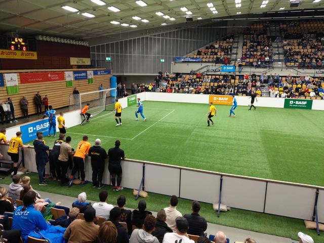 Da war er drin - das 1:0 im Finalspiel.  | Foto: Basaric-Steinhübl