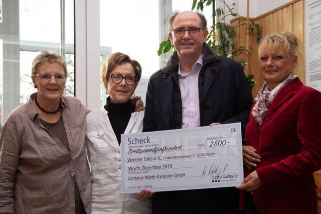Brigitte Fuhr, Uschi Bisanz, Wolfgang Schlegel, Monika Bolich (beide Contargo).