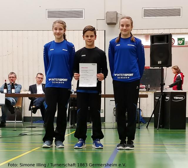 vlnr: Diana Brauer, Jan Holfinger und Vanessa Ebert
(auf dem Foto fehlen: Jessica Grünwald und Christina Kramtsov) | Foto: Simone Illing